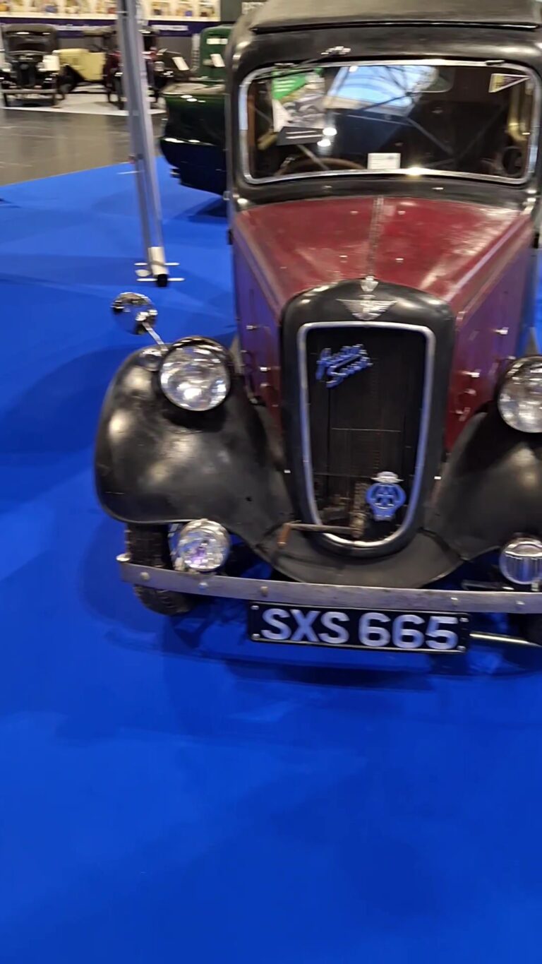 Austin Seven SXS 665 on the Square Wheels stand at the NEC Classic Motor Show